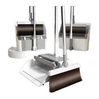 鸣固扫把可折叠簸箕套装可旋转加长软毛刷地刮基础款