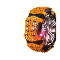 鸣固汽车防滑链SUV轿车面包车商务车通用6片装含手套工具收纳袋