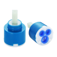 鸣固 冷热水龙头阀芯开关混水阀配件 40#MM空转 5个