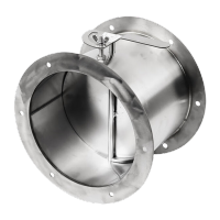 鸣固 304不锈钢手动风阀法兰式 直径100mm 定制高度200mm 定制非质量问题不退不换