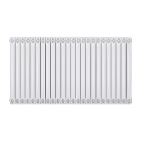 鸣固 暖气片 钢铝壁挂防烫散热器 水暖散热片 暖气片 钢铝 中心距600nn 高度65cm 24柱 (6分口)