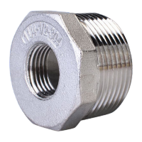 鸣固304不锈钢补芯内外丝异径加长延伸管DN10*DN8