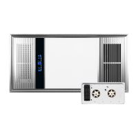 鸣固 风暖浴霸排气扇一体机智能卫生间浴霸灯 五合一集成吊顶浴霸 300-0Y-2银色 2300w 有线按键