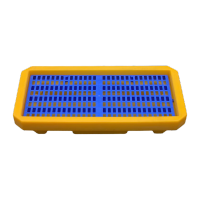 鸣固防泄漏托盘化学品防漏危废防渗漏托盘防泄露栈板67.5*37.5*12cm半桶防渗漏平台蓝色盖板