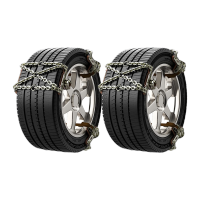 鸣固 轮胎防滑链 交叉款通用型轮胎防滑链轿车suv面包车轮胎铁链 交叉款 6条装小号