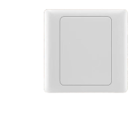 鸣固 86型空白面板 开关插座白板工程款加厚白盖板二合一面板 白色(5只装)