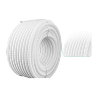 鸣固PVC阻燃塑料波纹管白色加厚电线电缆绝缘穿线软管白外径20内径16mm 50米 MGL0852 KS354745