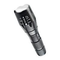 鸣固 ZA2504 强光远射手电筒 T6灯芯10W 可充电 迷你便携 应急灯