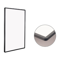 鸣固磁吸海报框圆角展示框架电梯广告框亚克力展板画框黑边黑面KT款 4K 39.5*54.5cm KS793721