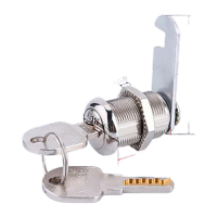 鸣固柜门锁转舌锁C级信箱锁25mm通开