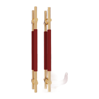 鸣固玻璃门把手保护套冬季扶手门拉手门把保护套防磕碰皮绒两用酒红色欢迎光临60*13cm/对