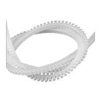 鸣固 KG护线齿 灵活带齿型护线套 U形护线套 电线保护套 KG-008白色 10m MGL2767