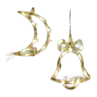 鸣固LED吸盘灯圣诞节装饰铃铛电池款ZL5270