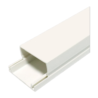 鸣固 线槽PVC板方槽 地线走线电线电缆过线槽 阻燃绝缘明装室内穿线槽 不带背胶方槽39*19(5米装)