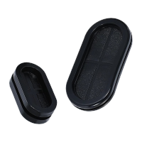 鸣固椭圆长腰护线圈25*60黑色环保合成橡胶