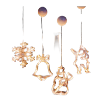 鸣固 LED吸盘灯 圣诞节元旦装饰灯电池款-圣诞人ZL5275