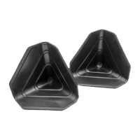鸣固塑料三面护角黑色55mm200个