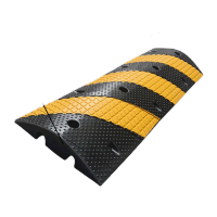 鸣固橡胶线槽减速带护线压线板盖线板电缆保护槽板室外30cm宽方块纹二线1000*300*60