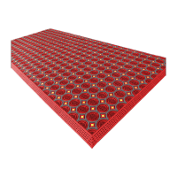 鸣固除尘防滑垫圆刷刮泥垫入户门垫酒店室外地垫雪天店铺进门防水地毯红块红刷60*180cm