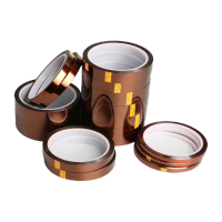 鸣固 耐高温聚酰亚胺胶带 茶色不残胶 80mm×33m 1卷