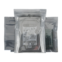 鸣固 防静电自封袋 主板静电包装屏蔽袋塑料袋密封包装袋子 自封袋 9x18cm100个