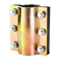 鸣固 管道钢板哈夫节抢修器 DN25x110KW210277