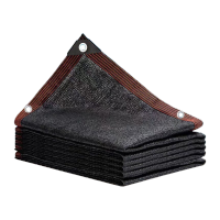 鸣固 遮阳网包边打孔加密加厚 黑色遮阳网 六道线包边 6米x8米