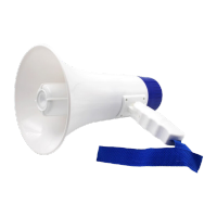 鸣固 20W大功率手持喊话器宣传广播喇叭扩音器(蓝色 超长240秒录音)TS002022301