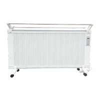 鸣固 碳纤维电暖气 远红外双面取暖器 碳晶墙暖 遥控 1500W