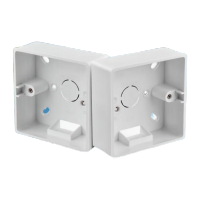 鸣固86型明装接线盒加厚PC墙壁开关插座改明装白色5个装