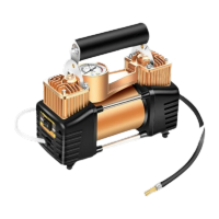 鸣固便携充气泵TS045309721 220V双缸车载高压电动