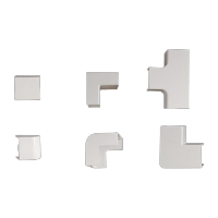 鸣固 PVC线槽明装配件 阴角阳角三通直接转角封口 广东型20*10 选六件 KD401279TS005844127