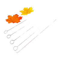 鸣固 清洁吸管刷 不锈钢试管刷 全长25cm 毛长5cm 毛径2cm 滴胶头 20只 TS126605425