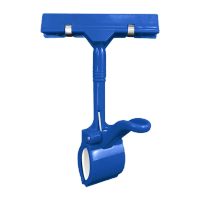 鸣固 8*15cm蓝色彩色拇指夹(10个装)商场超市货架商品标价签夹 ZH3433TS011083599