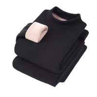 鸣固冬季加绒加厚半高领保暖内衣套装 S-XXXL TS178226596