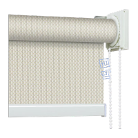 鸣固ZJ4757手动卷帘窗帘定制防水遮光 卫生间厨房手拉 升降配38MM大管 半遮米黄色TS021481130