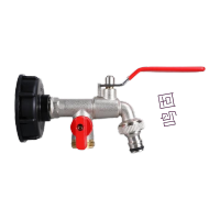 鸣固 吨桶配件3/4黄铜镀镍水嘴奶嘴龙头接头 TS076820925