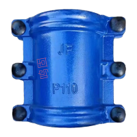 鸣固球墨铸铁哈夫节抢修接PE/PPR/PVC镀锌管抱箍补漏器DN15*100 TS135051041