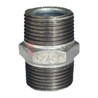 鸣固 玛钢水暖管件 热镀锌外丝 DN80六角对丝 TS077685724