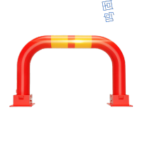 鸣固 TS120133540 小区车位龙门锁 60*34cm 红色壁厚2mm