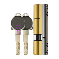 鸣固 青古铜防盗门锁芯钥匙80mm TS199476998