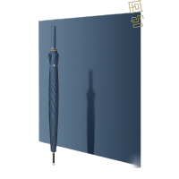 鸣固ZJ6686 直杆高尔夫伞 24骨抗风雨长柄伞 藏青色