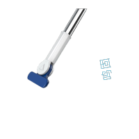 鸣固地刮刮水拖把 卫生间地板干湿两用扫把 宝石蓝 50*110cm