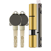 鸣固 青古铜钥匙配防盗门锁芯45+45等于90 TS199476400