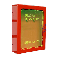 鸣固消防逃生钥匙盒 火警联动镀锌钢板英文应急箱TS086673271