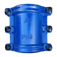 鸣固 球墨铸铁哈夫节 抢修接 PE/PPR/PVC 镀锌铁管 抱箍水管 补漏器管夹板 DN32*110