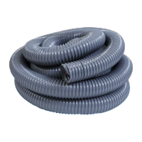 鸣固 PVC灰色钢丝软管 80mm*85mm 0.8mm壁厚 10米TS138199993 木工雕刻机通风管