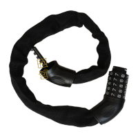 鸣固 KS087540TS112314754 自行车摩托车密码锁 60cm*6mm 防水抗剪铁链锁