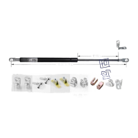鸣固 QD/YQ型气弹簧支撑杆 18-8 200-290mm 默认扁头 请备注安装长度