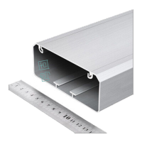 鸣固 铝合金线槽 智能充电桩线槽 多功能面板 不含插座 国标120*50mm 10米装TS010361884